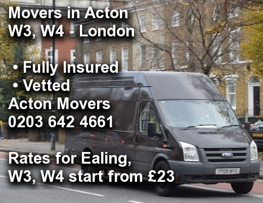 Movers in Acton W3, W4, Ealing