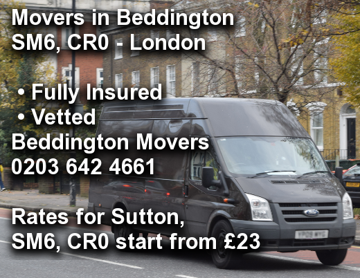 Movers in Beddington SM6, CR0, Sutton