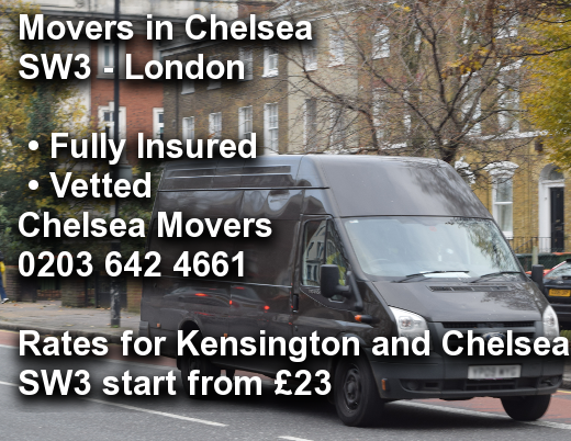 Movers in Chelsea SW3, Kensington and Chelsea