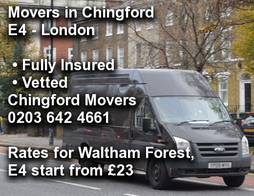 Movers in Chingford E4, Waltham Forest
