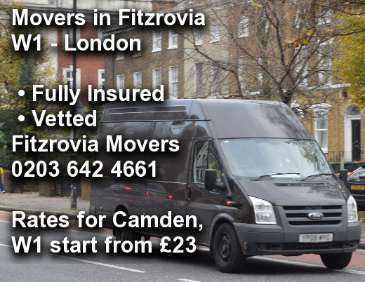 Movers in Fitzrovia W1, Camden