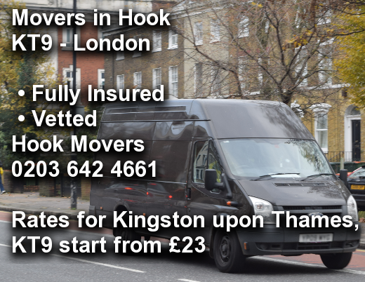 Movers in Hook KT9, Kingston upon Thames