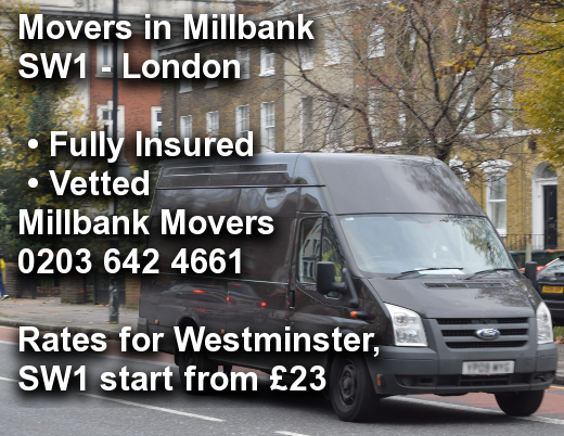 Movers in Millbank SW1, Westminster