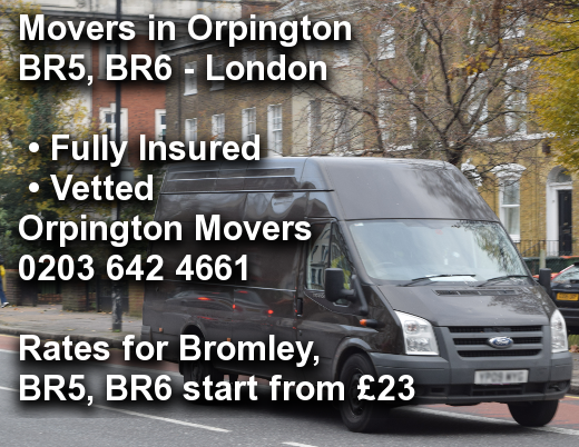 Movers in Orpington BR5, BR6, Bromley