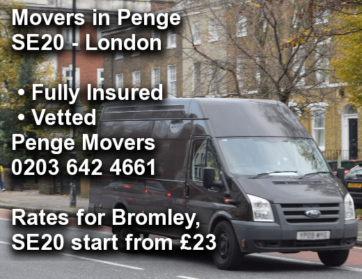 Movers in Penge SE20, Bromley