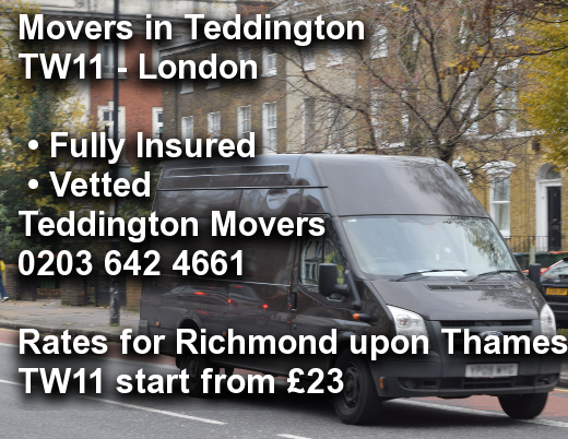 Movers in Teddington TW11, Richmond upon Thames