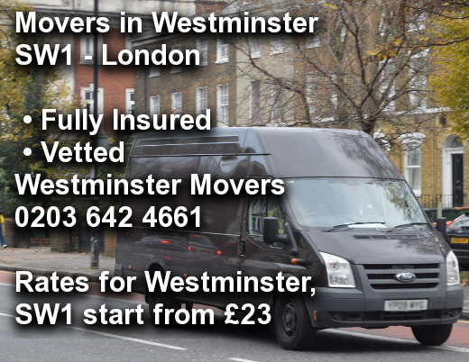 Movers in Westminster SW1, Westminster