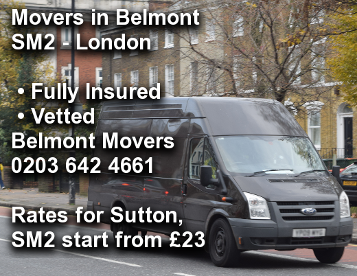 Movers in Belmont SM2, Sutton