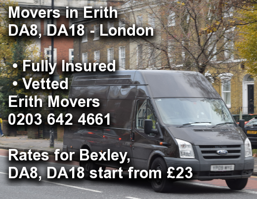 Movers in Erith DA8, DA18, Bexley