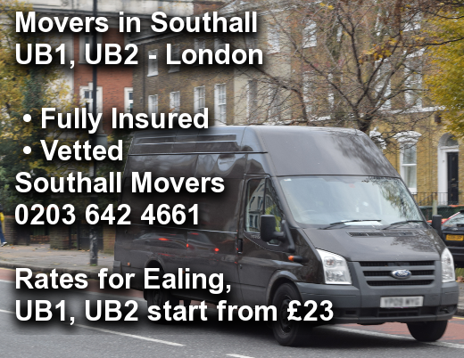 Movers in Southall UB1, UB2, Ealing